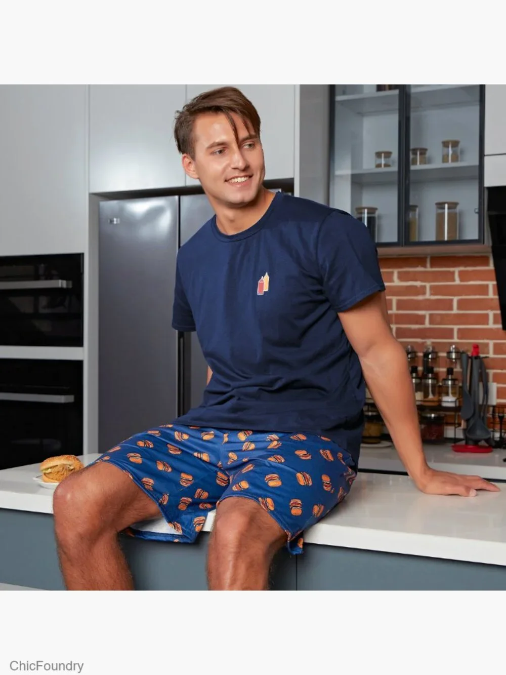 Men's Pajama Set Short or Long Sleeve 2 Piece with Pockets